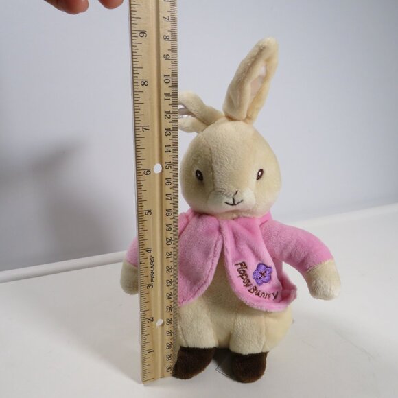 Beatrix Potter Signature Flopsy Bunny Plush Rabbit Embroidered Jacket - Picture 3 of 11